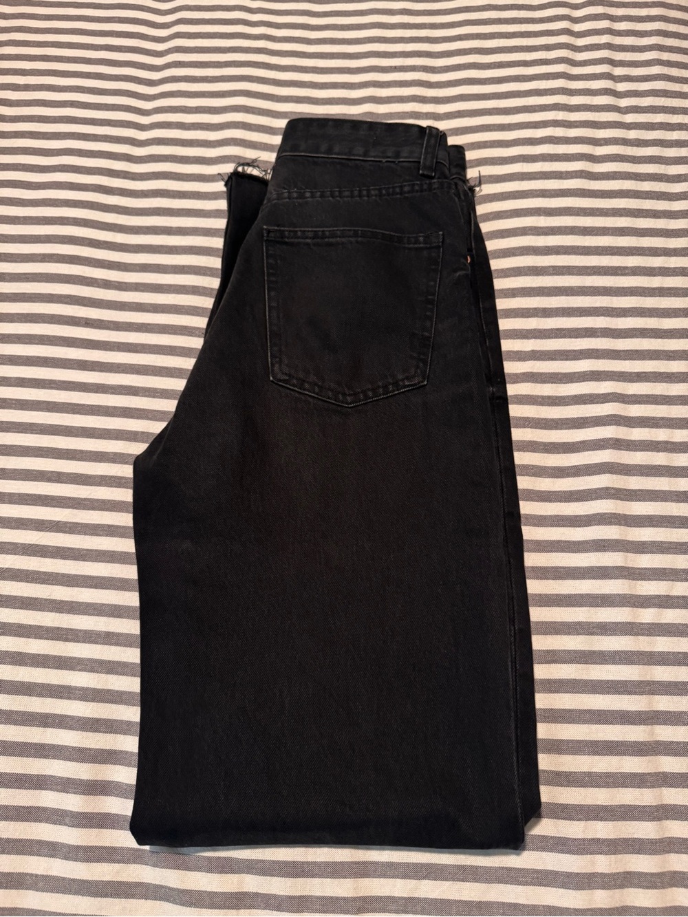 Zara Classic Black High-Waist Wide Leg Jeans